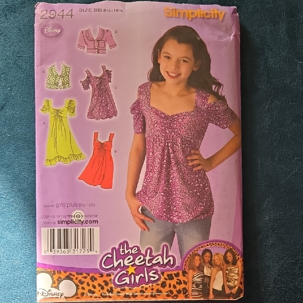 Simplicity Kids' Purple Cheetah Print Top